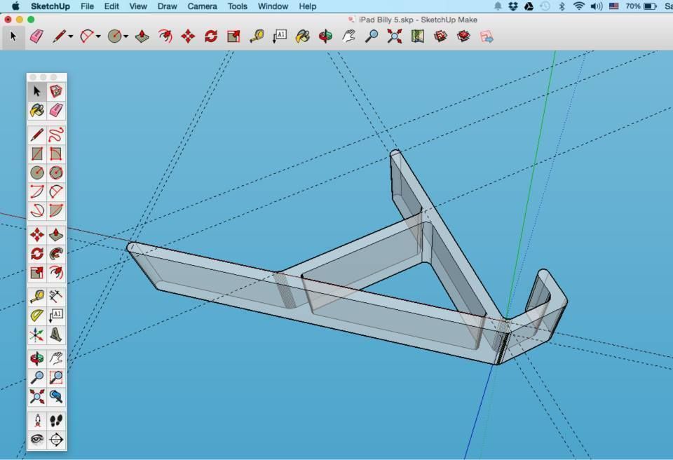 iPad Stand Free 3D print model_6