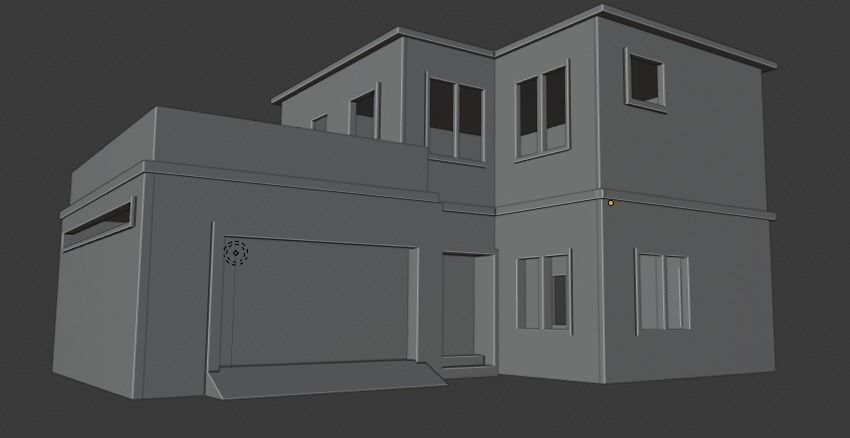 Try this awesome looking house for your project Free  Free low-poly 3D model_1
