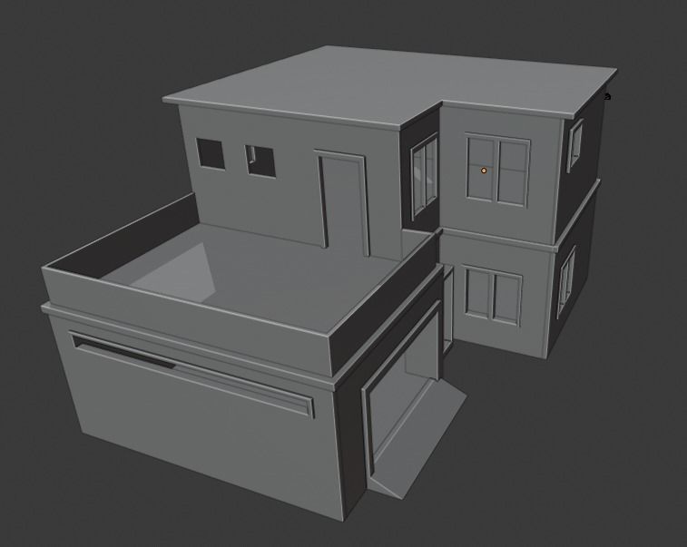 Try this awesome looking house for your project Free  Free low-poly 3D model_2