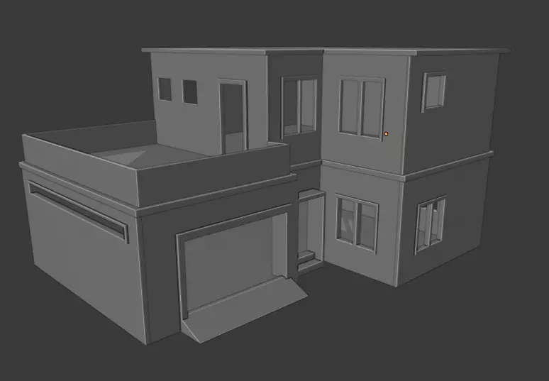 Try this awesome looking house for your project Free  Free low-poly 3D model_0