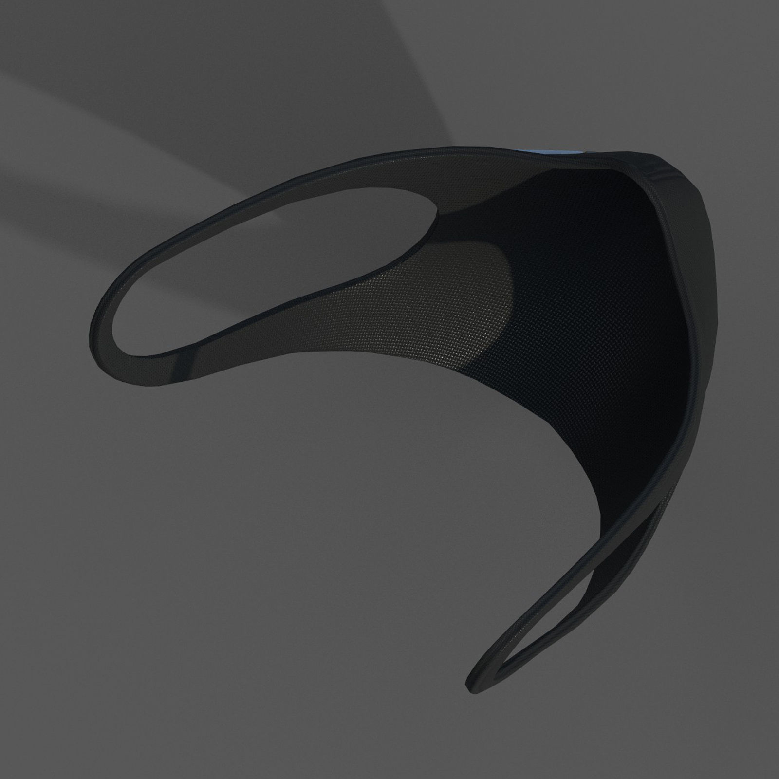 Gas mask fabric futuristic protection isolated Low-poly 3D model_8