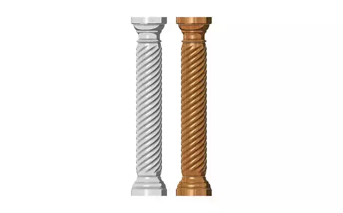 Spiral classical column  3D print model