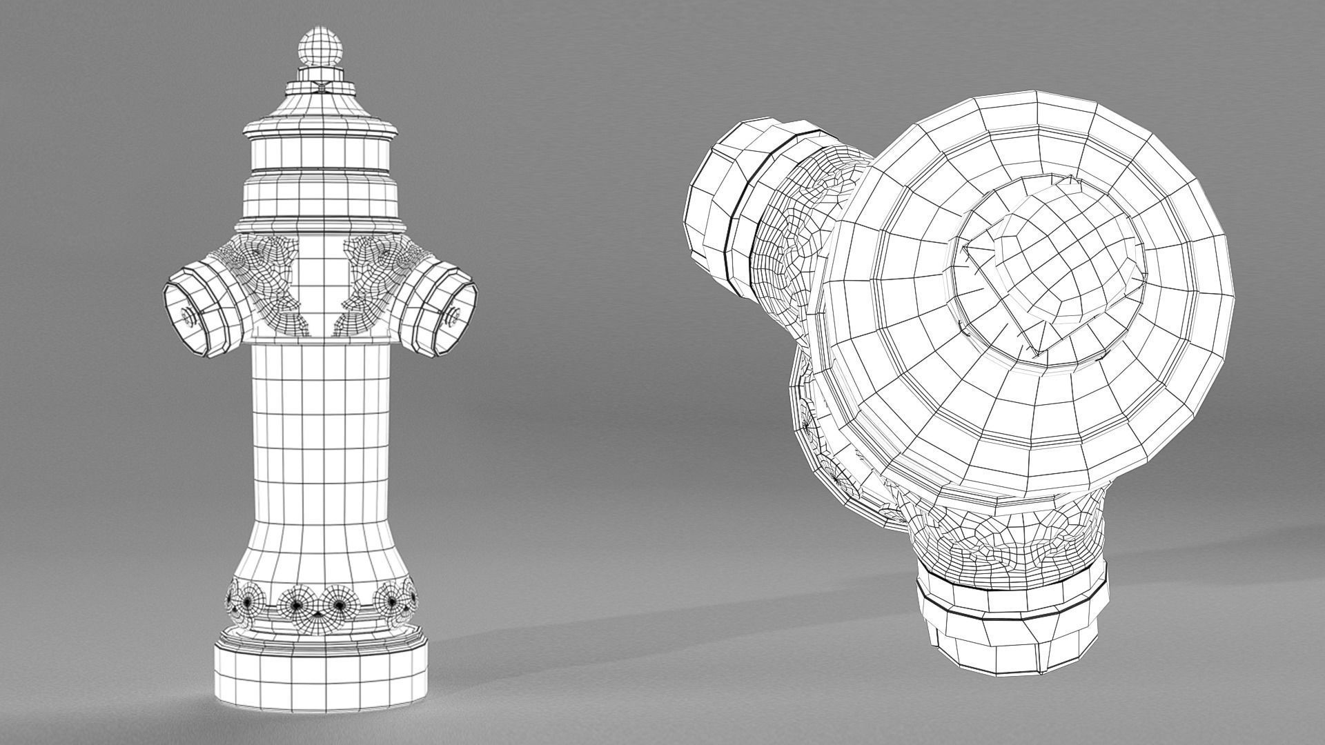 London Vintage Fire Hydrant 3D model_11