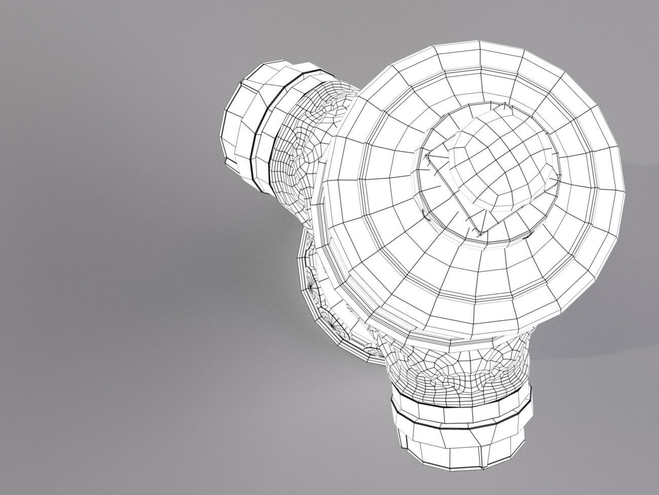 London Vintage Fire Hydrant 3D model_7