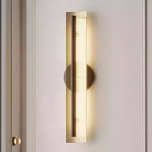 Perforated LED Sconce