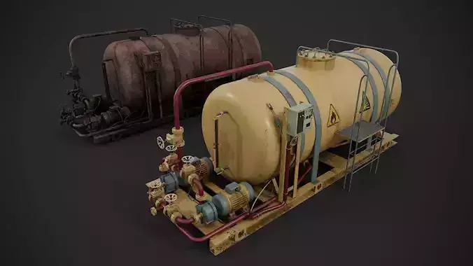 Oil storage with pump station