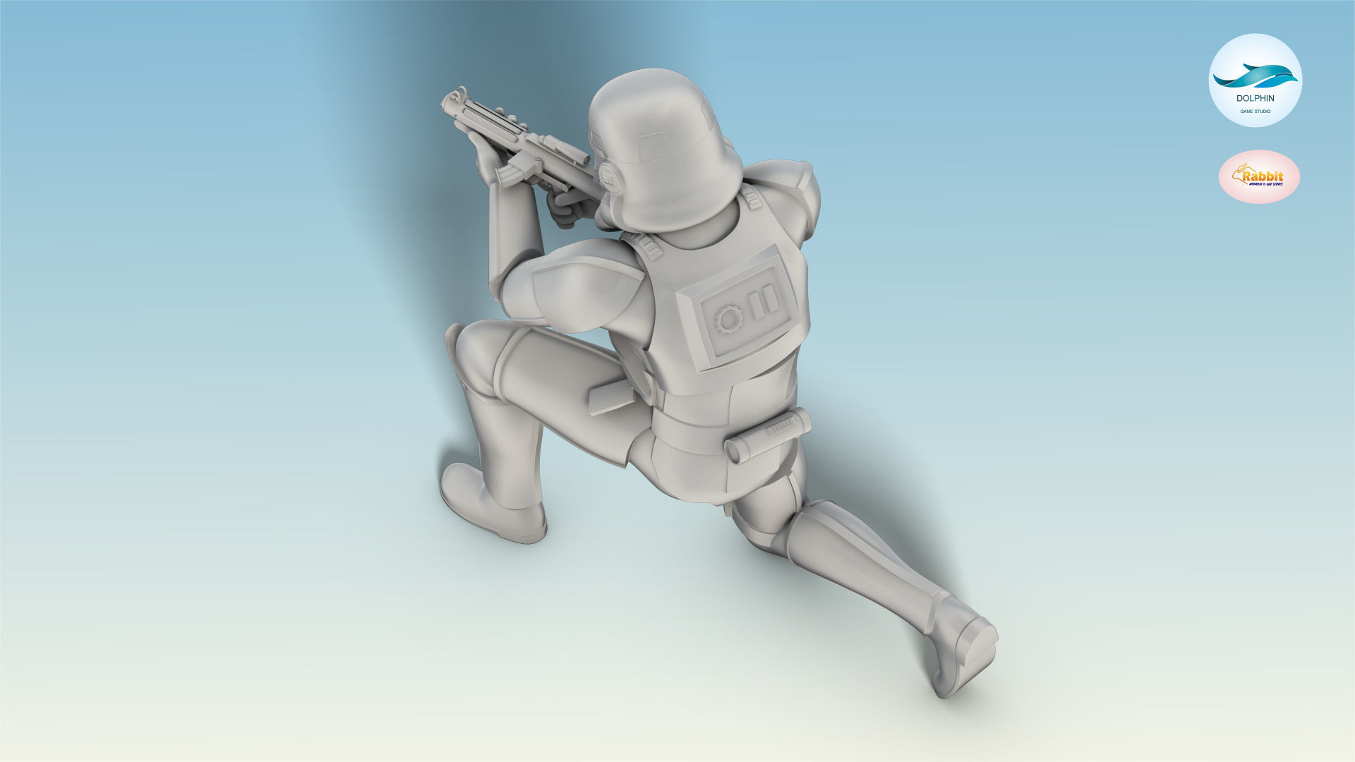 Stormtrooper Figure 3D model_8