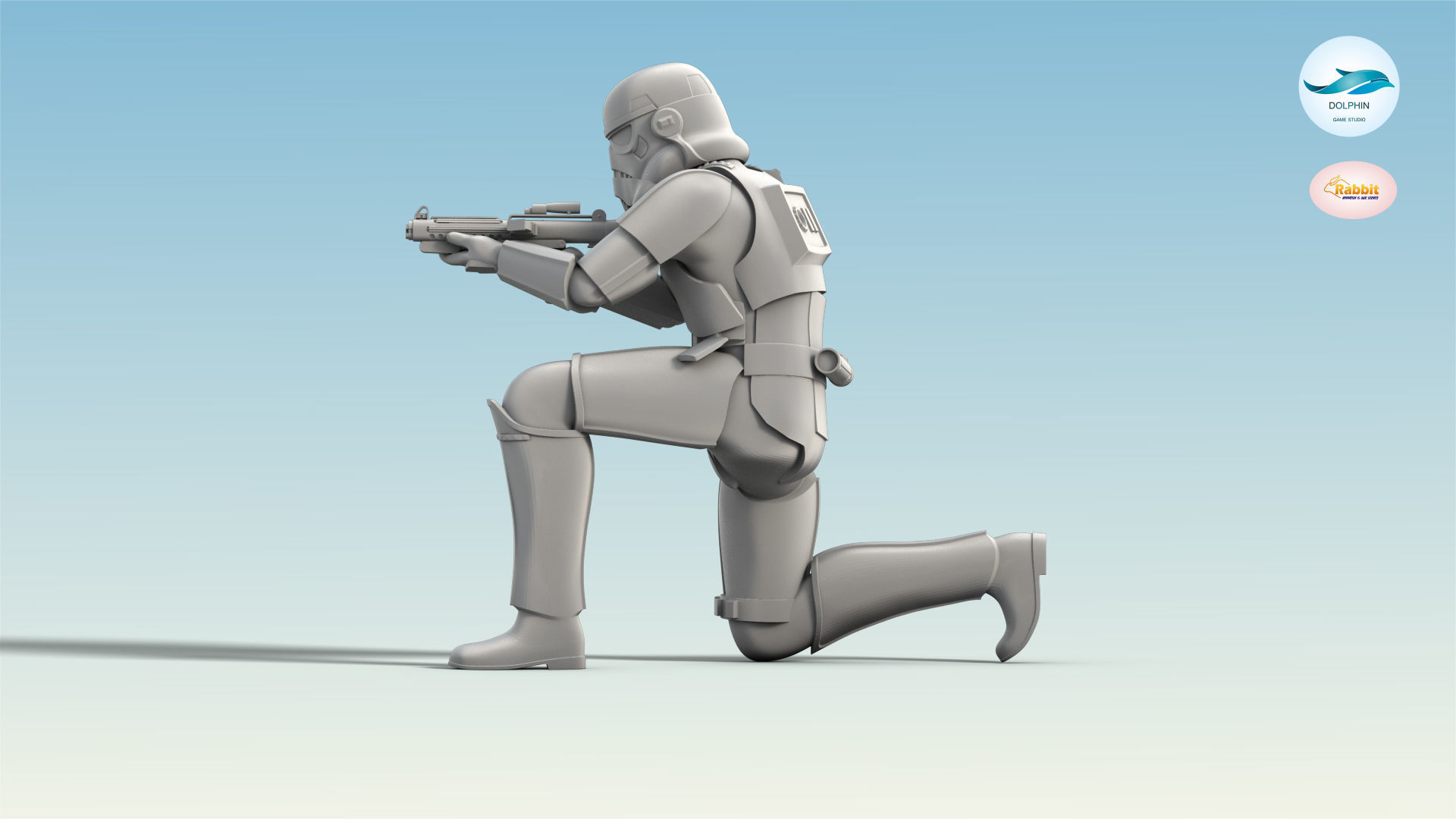 Stormtrooper Figure 3D model_10