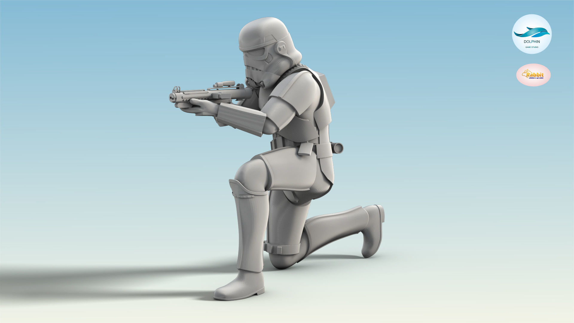 Stormtrooper Figure 3D model_2