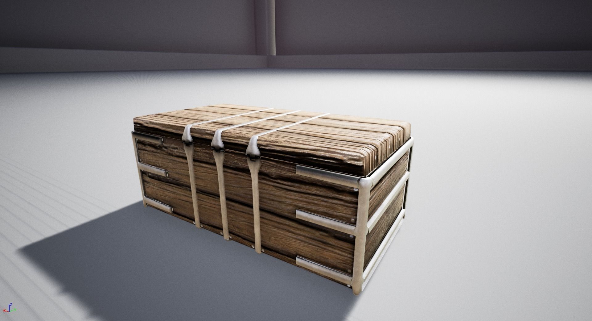 Treasure Chest Low-poly 3D model_6