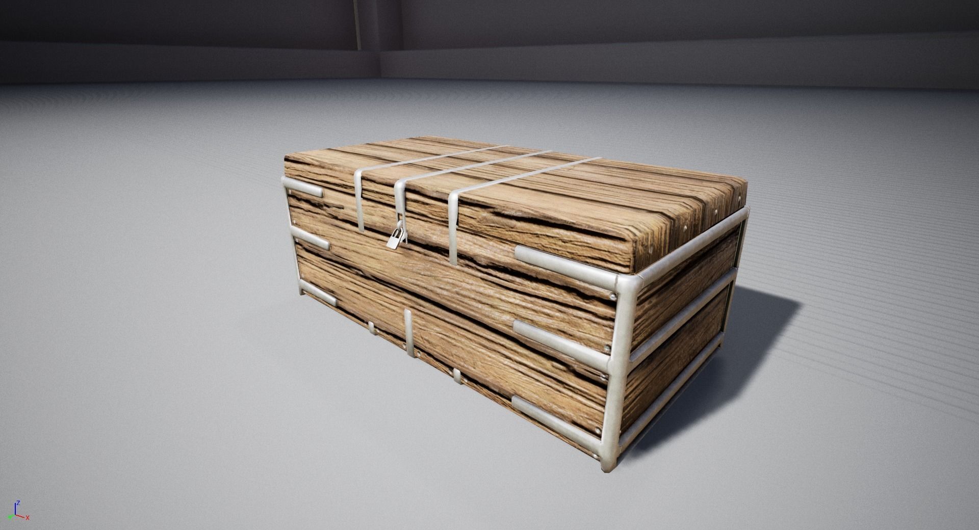 Treasure Chest Low-poly 3D model_9