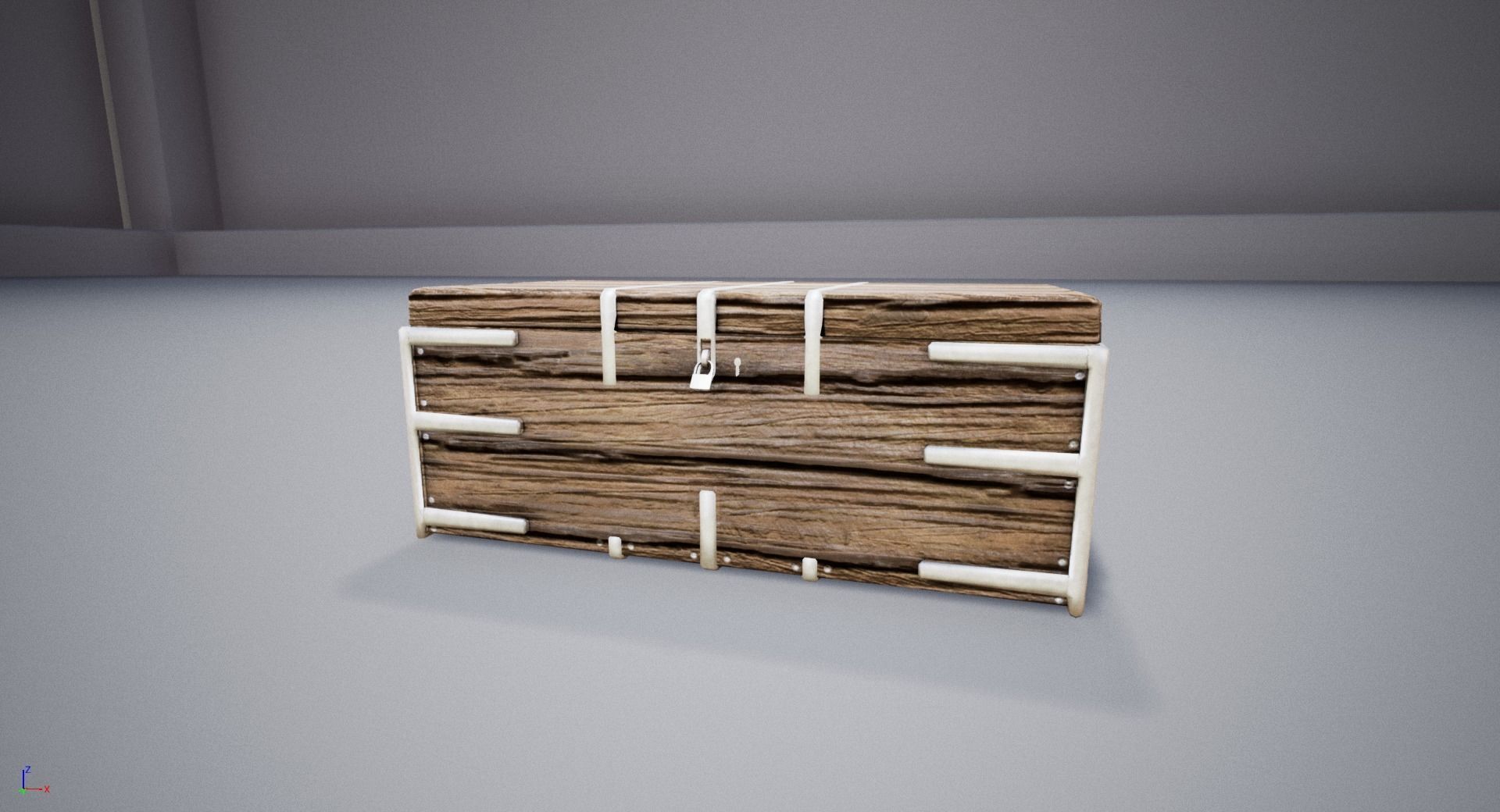 Treasure Chest Low-poly 3D model_8