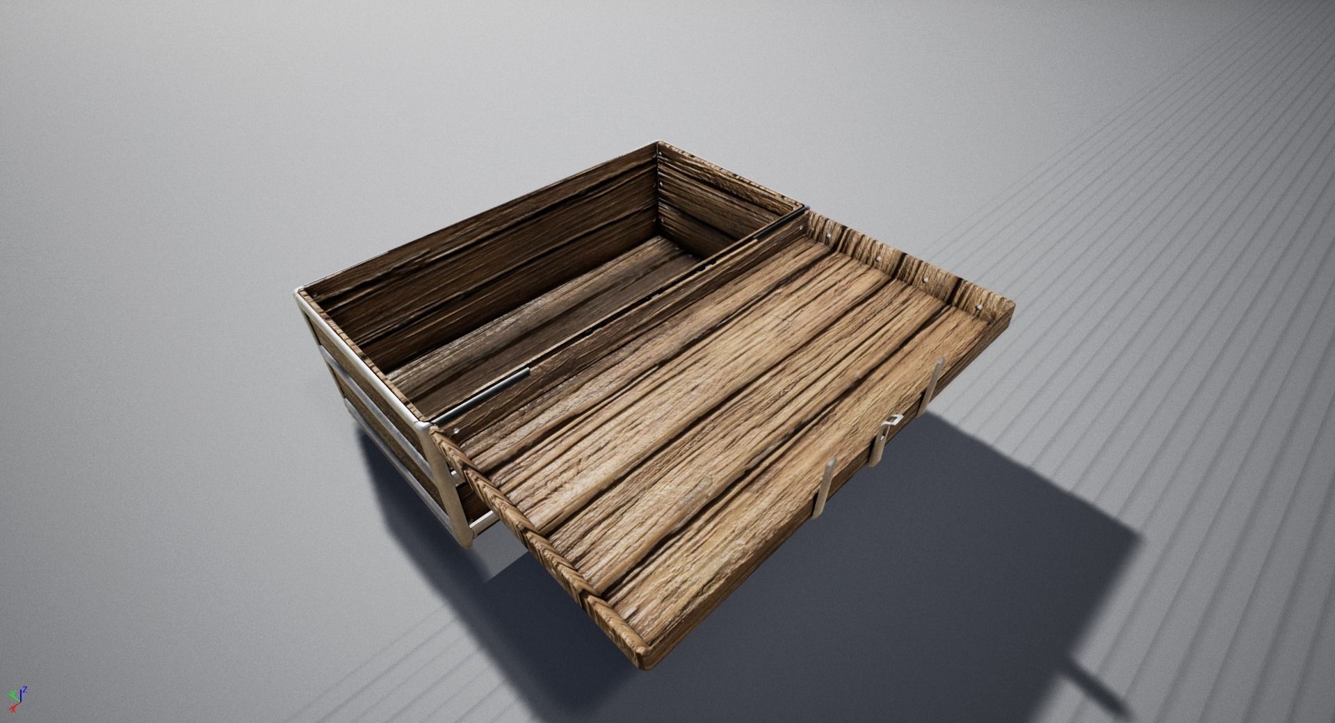 Treasure Chest Low-poly 3D model_3