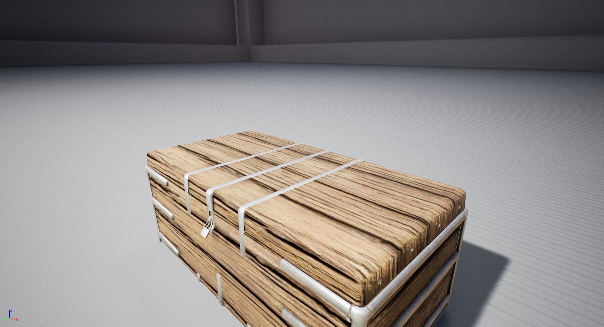 Treasure Chest Low-poly 3D model_7