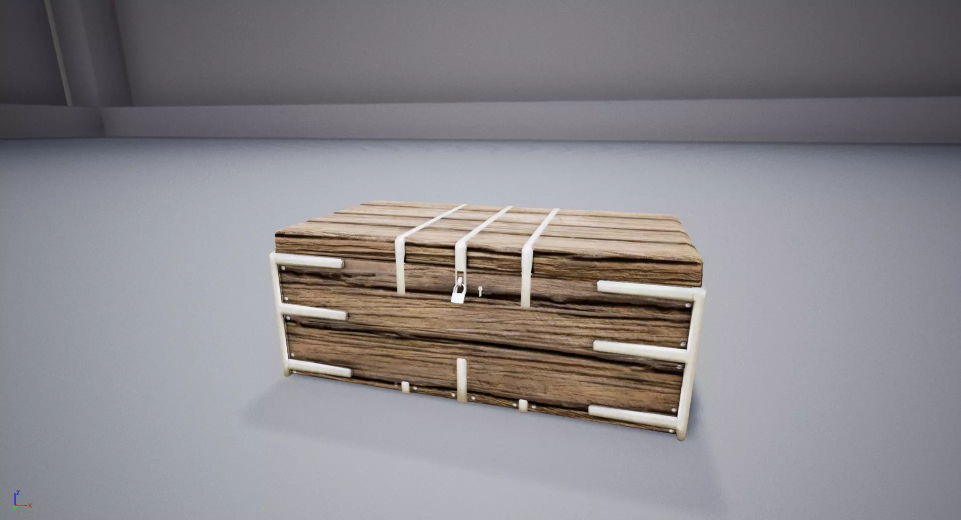 Treasure Chest Low-poly 3D model_0