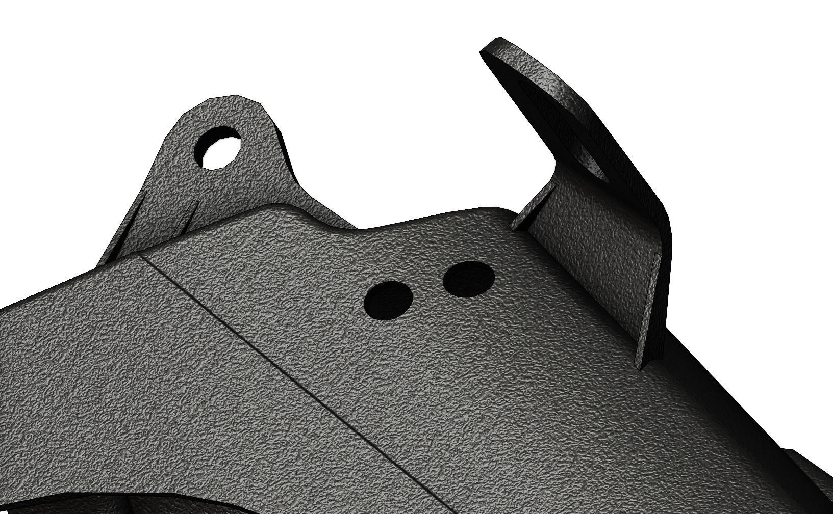 c50 docker motorcycle plastic rear fender 3D print model_10