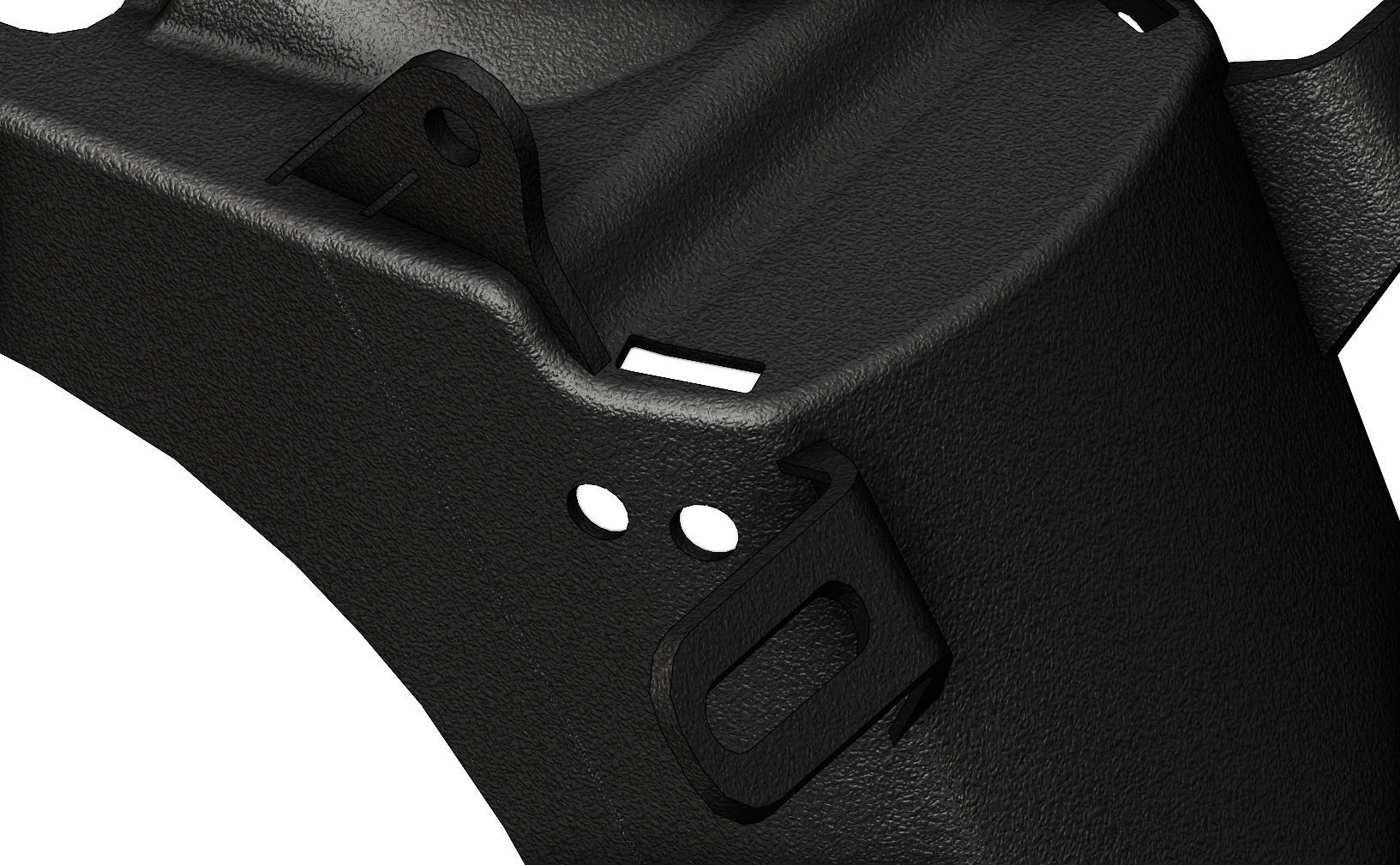 c50 docker motorcycle plastic rear fender 3D print model_9