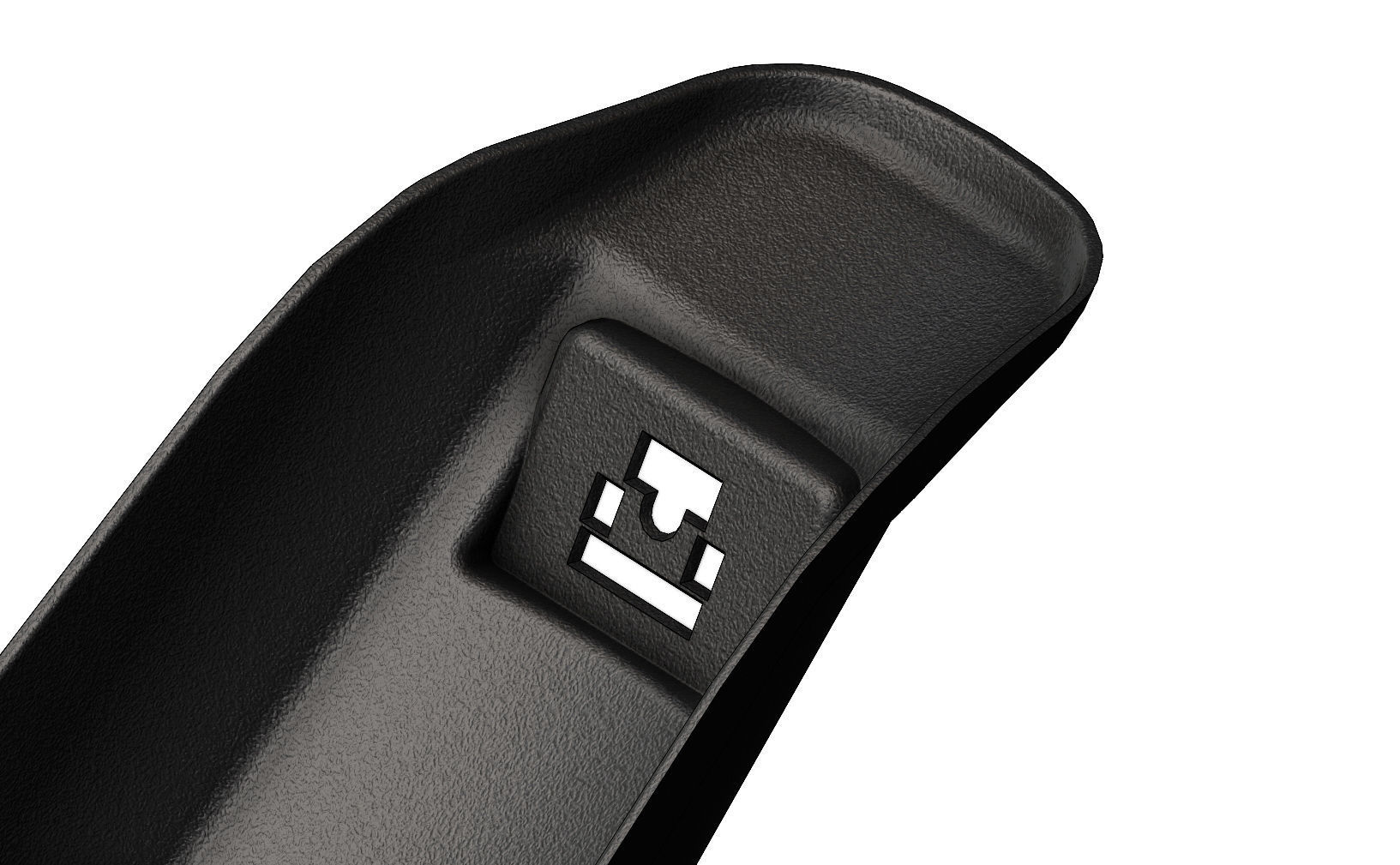 c50 docker motorcycle plastic rear fender 3D print model_8