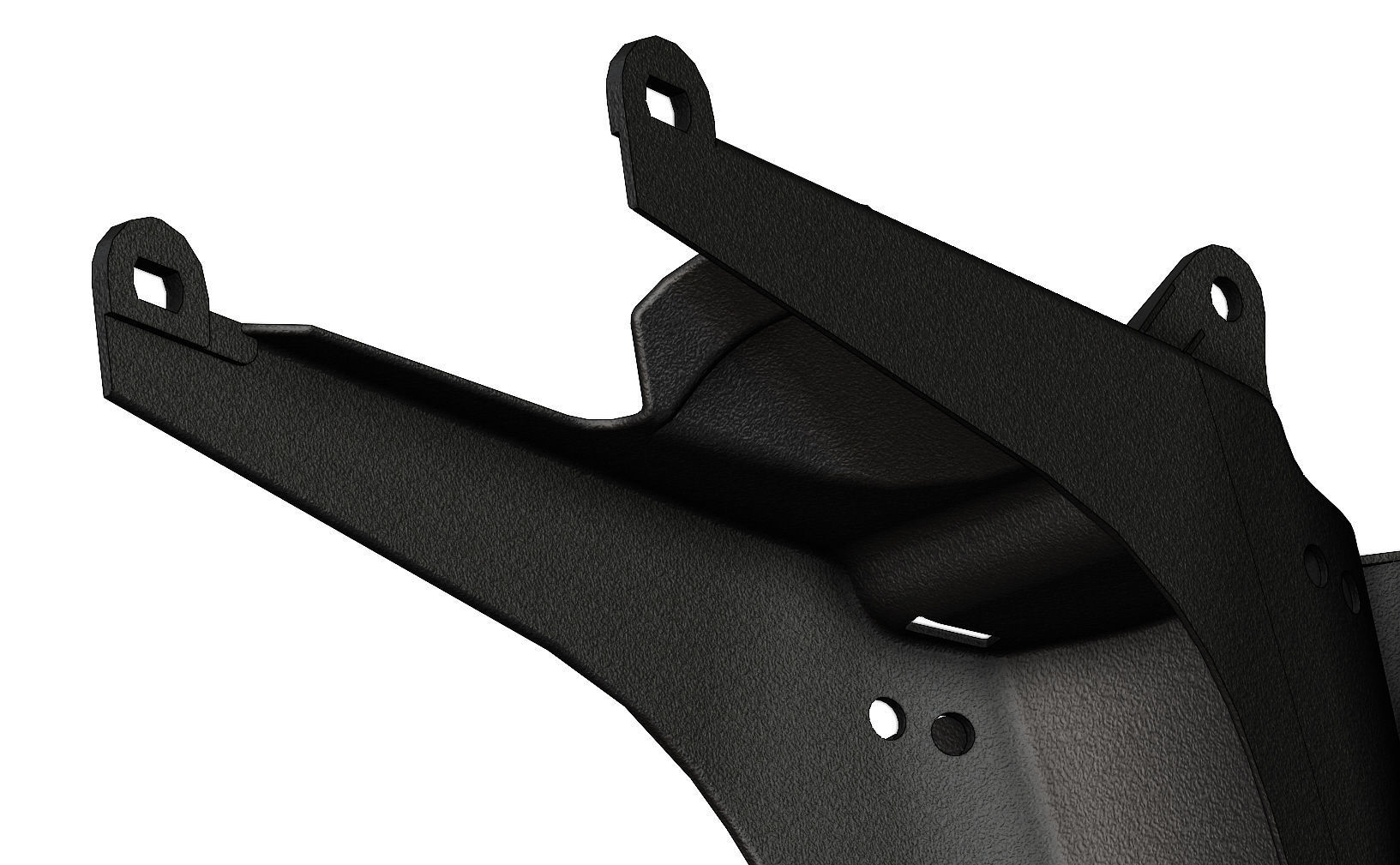 c50 docker motorcycle plastic rear fender 3D print model_12