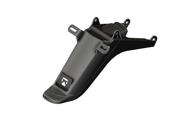 c50 docker motorcycle plastic rear fender 3D print model