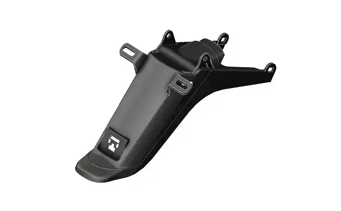 c50 docker motorcycle plastic rear fender 3D print model