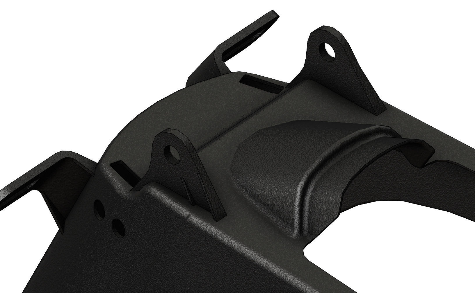 c50 docker motorcycle plastic rear fender 3D print model_11