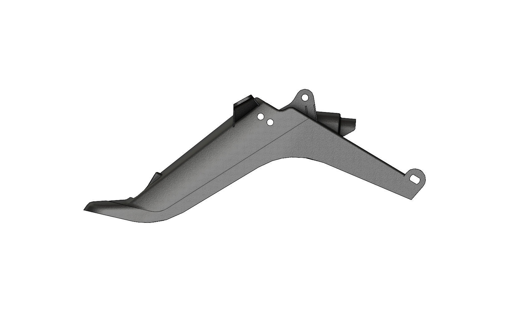 c50 docker motorcycle plastic rear fender 3D print model_1