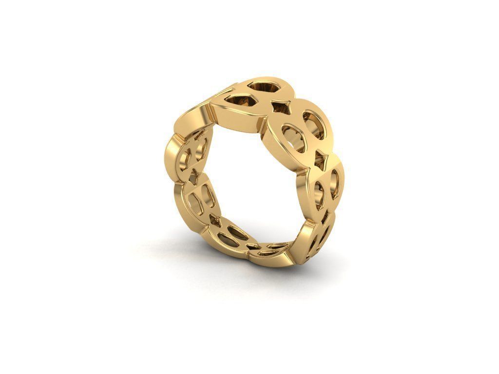 intinty style ring model ring size 50 to 64 3D print model_15