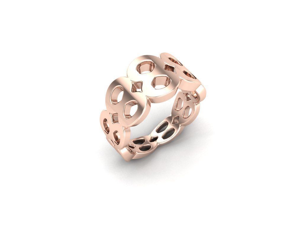 intinty style ring model ring size 50 to 64 3D print model_8