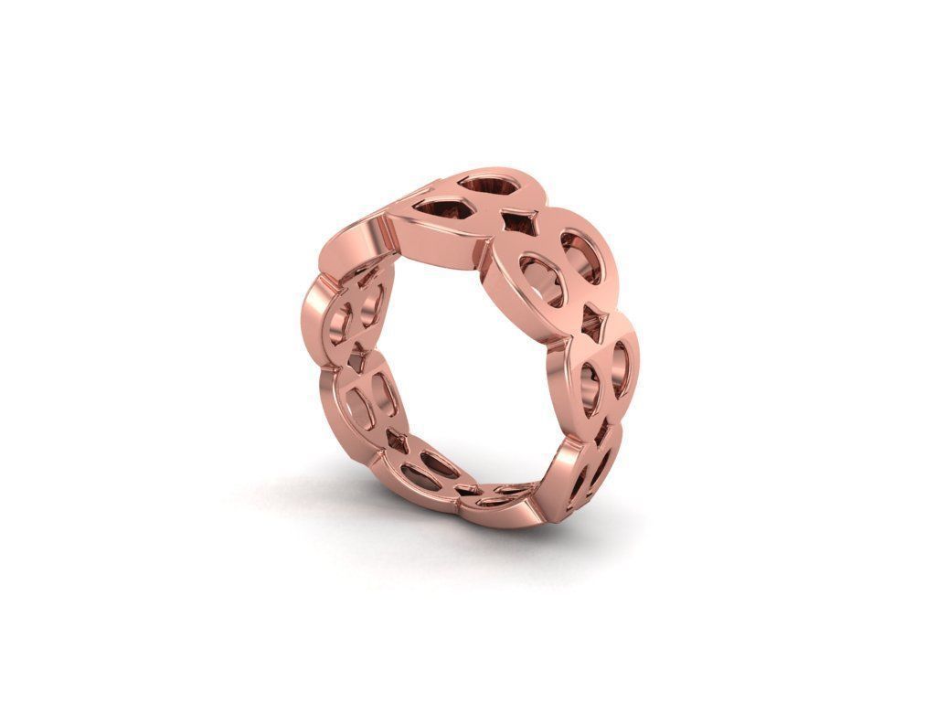 intinty style ring model ring size 50 to 64 3D print model_3