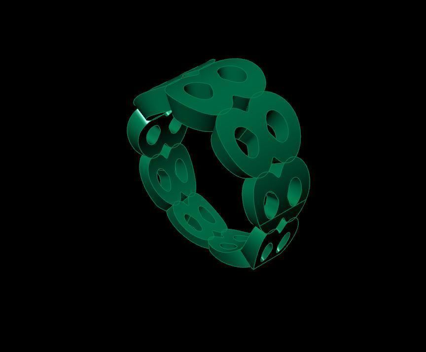 intinty style ring model ring size 50 to 64 3D print model_16