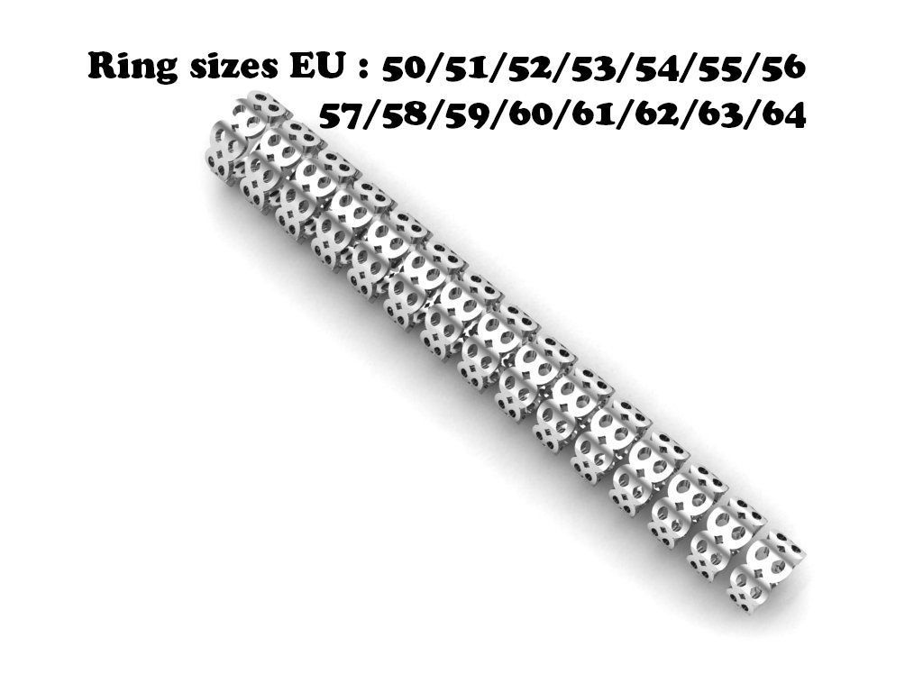 intinty style ring model ring size 50 to 64 3D print model_1
