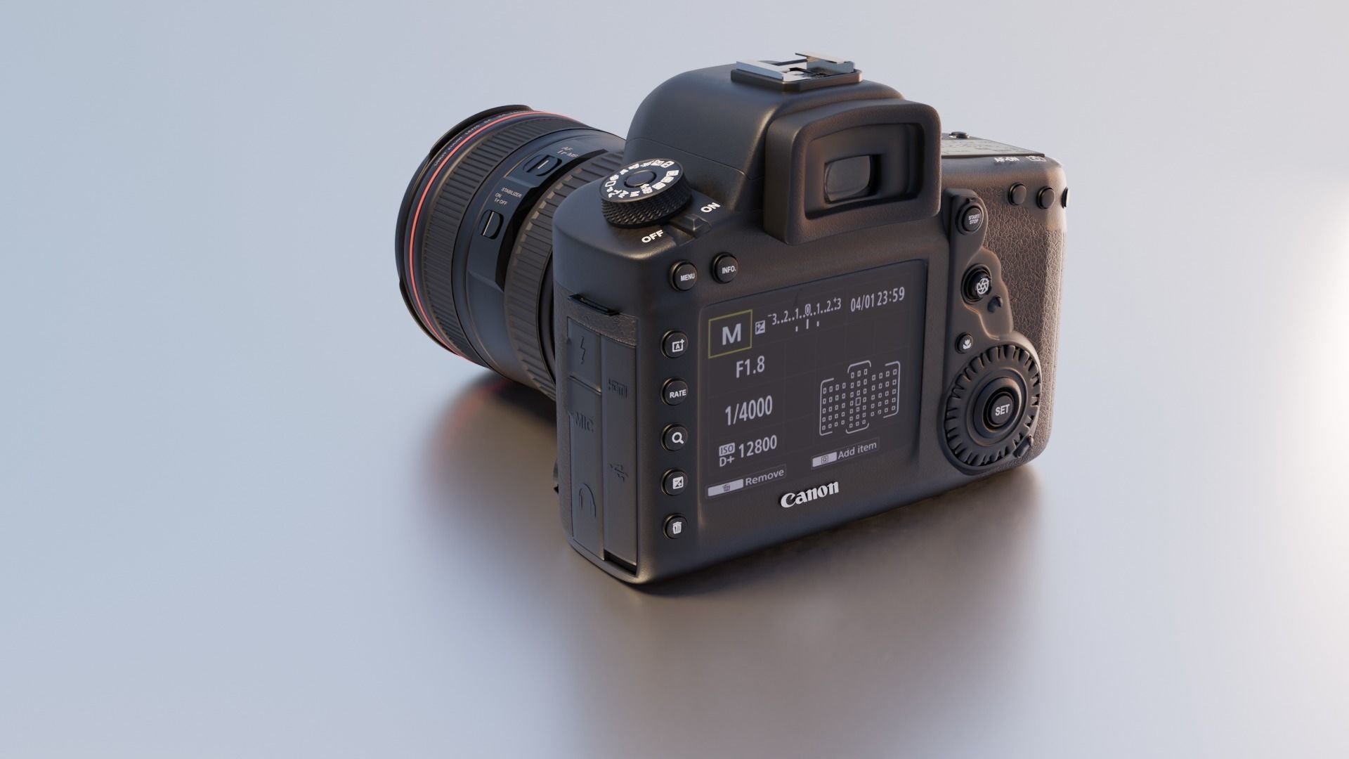 Camera Canon D5 mark IV 3D model_2
