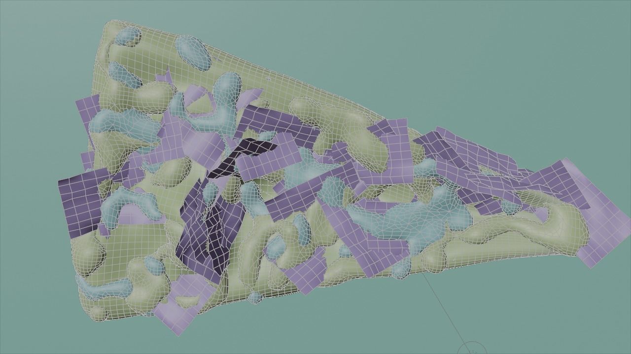 tortilla pizza with toppings 3D model_5