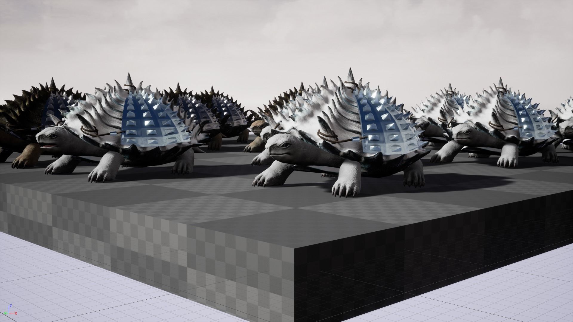 Stylized Armored tortoise - Tortashidze - Game Ready 3D model Low-poly 3D model_14