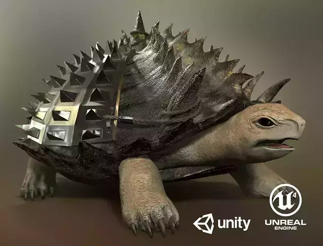 Stylized Armored tortoise - Tortashidze - Game Ready 3D model Low-poly 3D model Stylized Armored tortoise - Tortashidze - Game Ready 3D model Low-poly 3D model