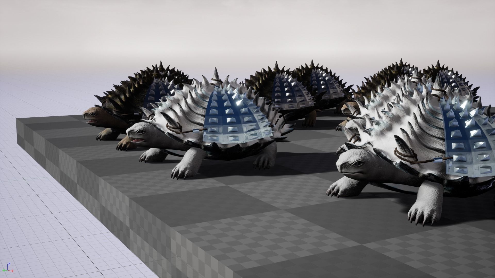 Stylized Armored tortoise - Tortashidze - Game Ready 3D model Low-poly 3D model_13