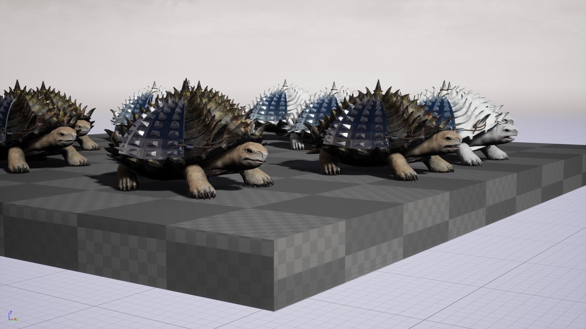 Stylized Armored tortoise - Tortashidze - Game Ready 3D model Low-poly 3D model_15