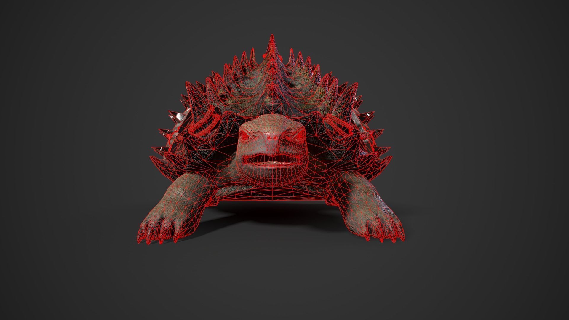 Stylized Armored tortoise - Tortashidze - Game Ready 3D model Low-poly 3D model_20