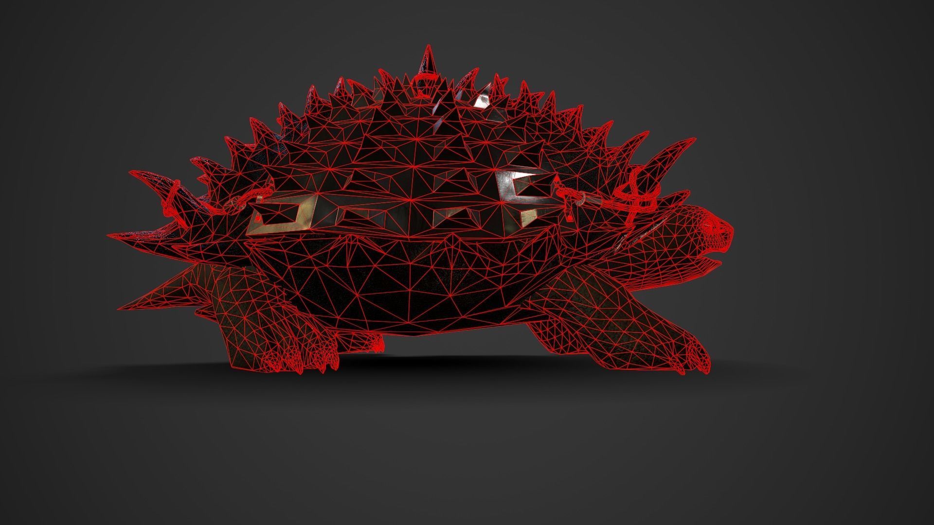 Stylized Armored tortoise - Tortashidze - Game Ready 3D model Low-poly 3D model_22