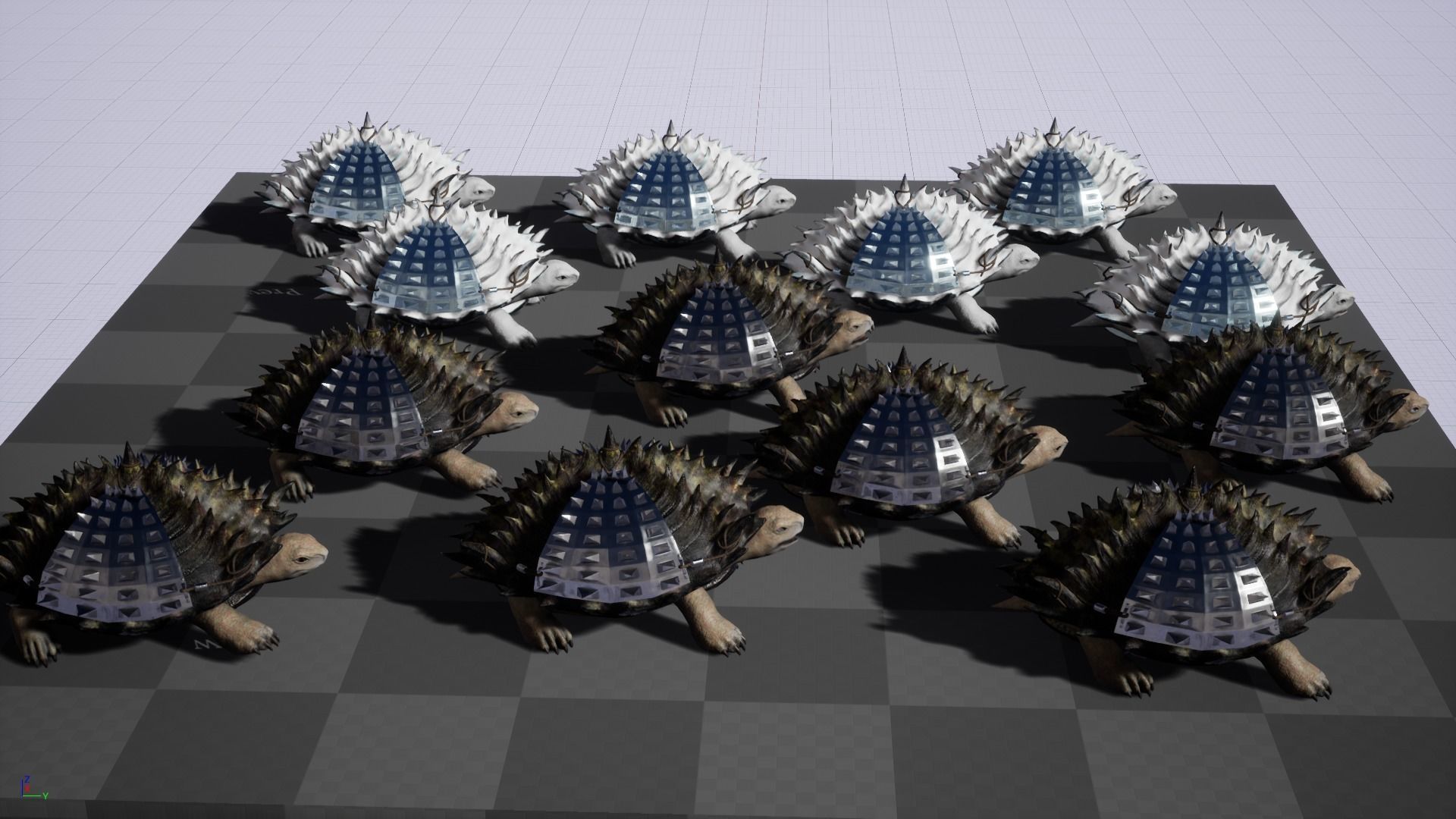 Stylized Armored tortoise - Tortashidze - Game Ready 3D model Low-poly 3D model_16