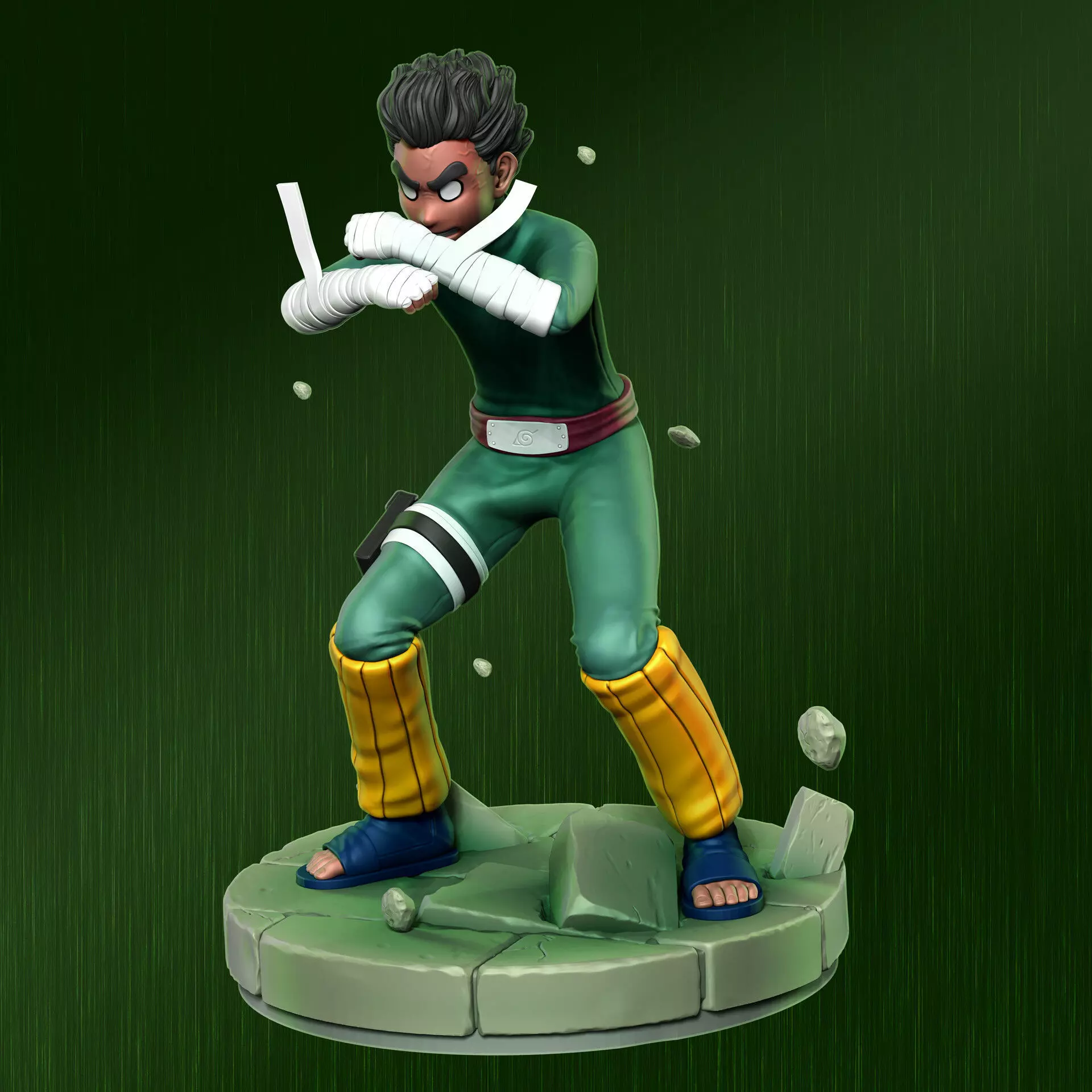 Rock Lee 3D print model_0