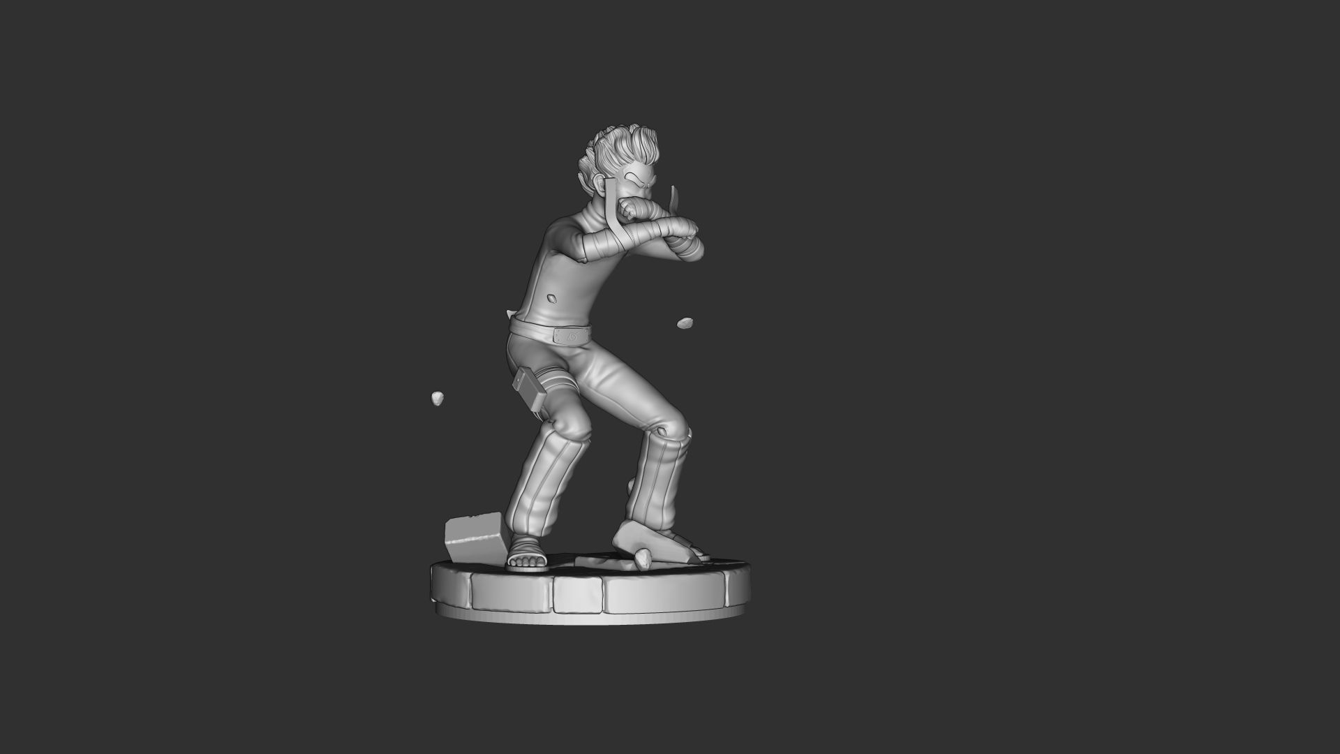 Rock Lee 3D print model_8