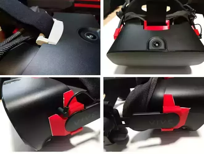 Oculus Rift S Audio strap deluxe adapter 3D print model