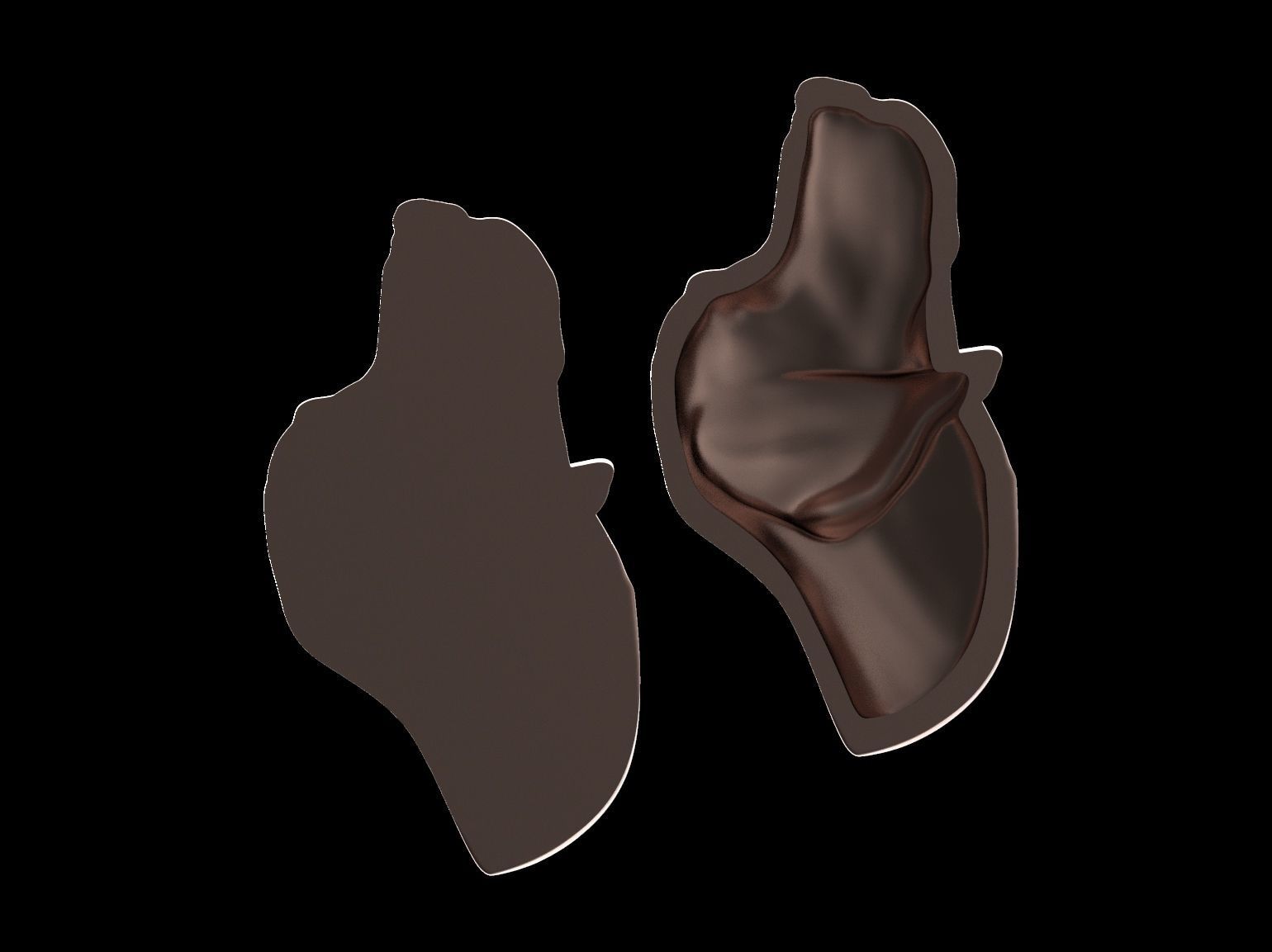 Pointer bas relief pendant 3D print model_41