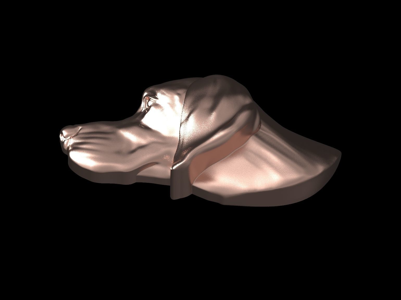 Pointer bas relief pendant 3D print model_37