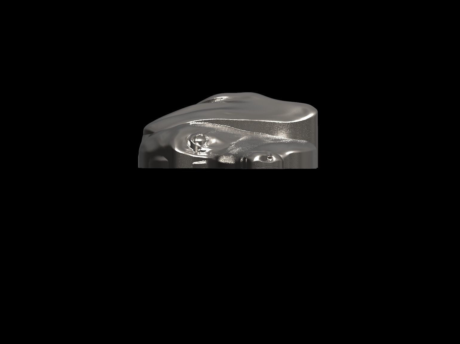 Pointer bas relief pendant 3D print model_10
