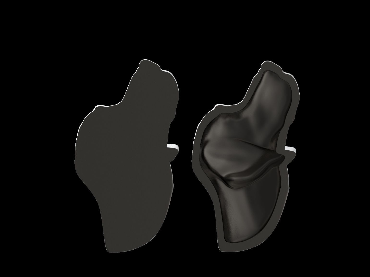 Pointer bas relief pendant 3D print model_43