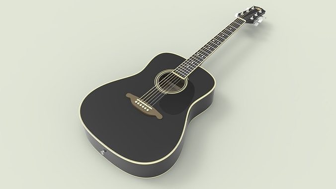 Acoustic guitar  SX  3D model