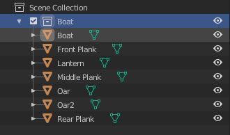 low-poly wooden boat Free low-poly 3D model_5